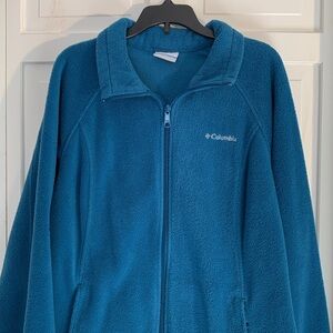 Columbia Blue/Teal Women's Fleece Jacket EUC